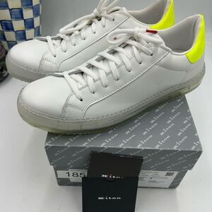 Men's Kiton Leather low top sneakers size 46 made in Italy